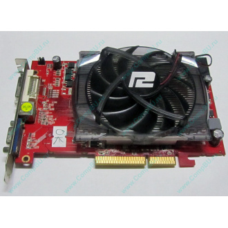 Б/У видеокарта 1Gb ATI Radeon HD4670 AGP PowerColor R73KG 1GBK3-P (Череповец)